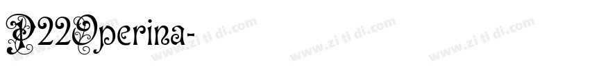 P22Operina字体转换
