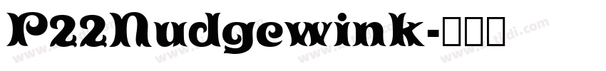 P22Nudgewink字体转换