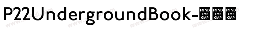 P22UndergroundBook字体转换