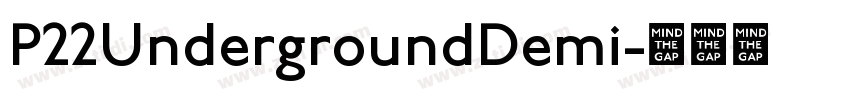 P22UndergroundDemi字体转换