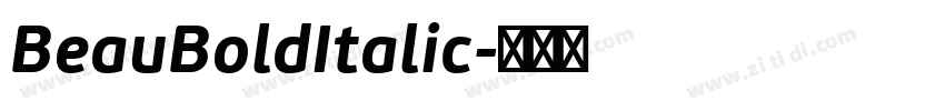 BeauBoldItalic字体转换