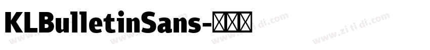 KLBulletinSans字体转换 KLBulletinSans字体转换