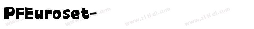 PFEuroset字体转换