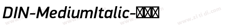 DIN-MediumItalic字体转换