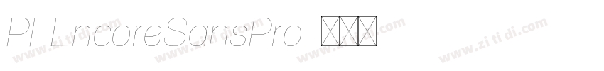 PFEncoreSansPro字体转换