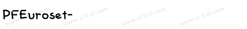 PFEuroset字体转换