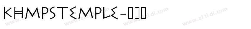 KhMPSTemple字体转换