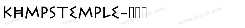 KhMPSTemple字体转换