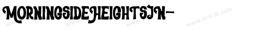 MorningsideHeightsJN字体转换