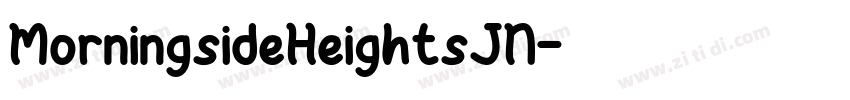 MorningsideHeightsJN字体转换