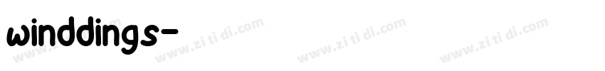 winddings字体转换
