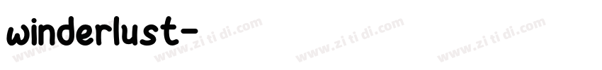 winderlust字体转换