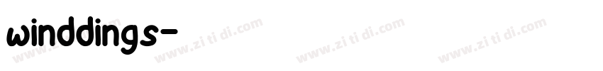 winddings字体转换