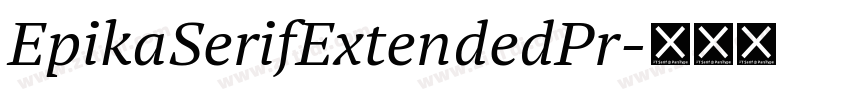 EpikaSerifExtendedPr字体转换