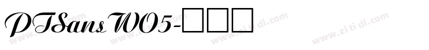 PTSansWO5字体转换