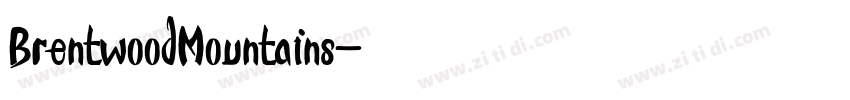 BrentwoodMountains字体转换 BrentwoodMountains字体转换