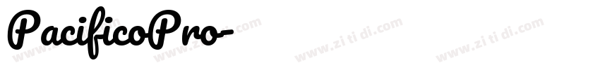 PacificoPro字体转换