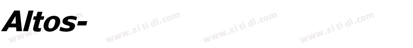 Altos字体转换