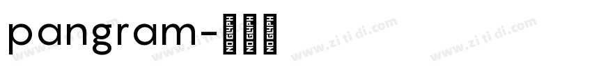 pangram字体转换
