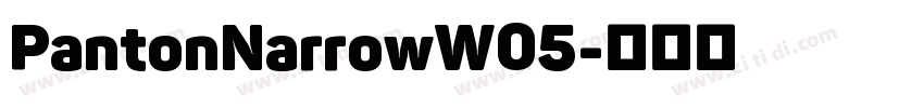 PantonNarrowW05字体转换