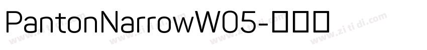 PantonNarrowW05字体转换