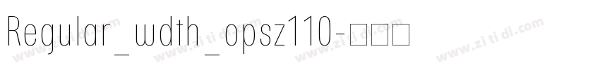 Regular_wdth_opsz110字体转换