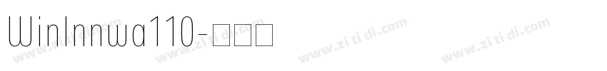 WinInnwa110字体转换