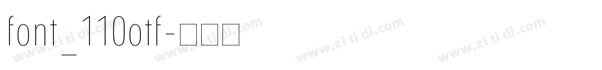 font_110otf字体转换
