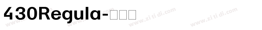 430Regula字体转换