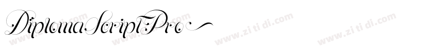 DiplomaScriptPro字体转换