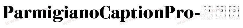 ParmigianoCaptionPro字体转换 ParmigianoCaptionPro字体转换