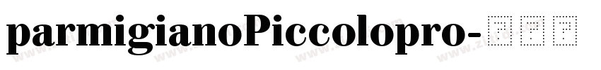 parmigianoPiccolopro字体转换