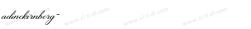 adinekirnberg字体转换
