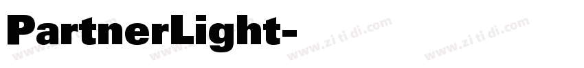PartnerLight字体转换