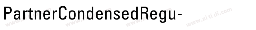 PartnerCondensedRegu字体转换