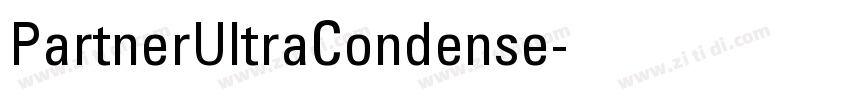 PartnerUltraCondense字体转换