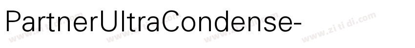 PartnerUltraCondense字体转换