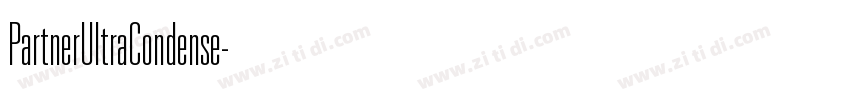 PartnerUltraCondense字体转换