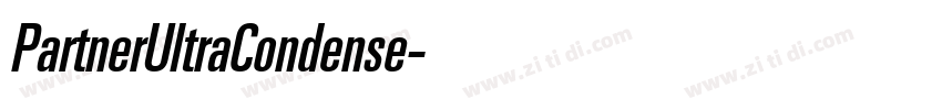 PartnerUltraCondense字体转换