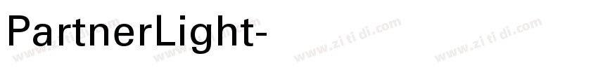 PartnerLight字体转换