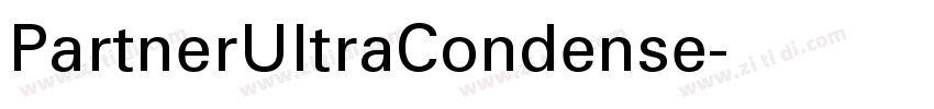 PartnerUltraCondense字体转换