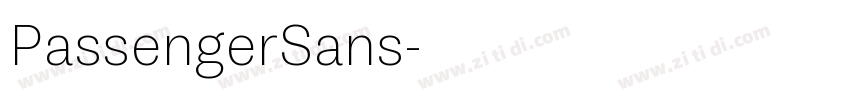 PassengerSans字体转换