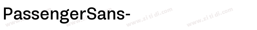 PassengerSans字体转换