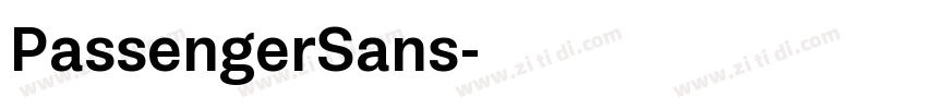 PassengerSans字体转换