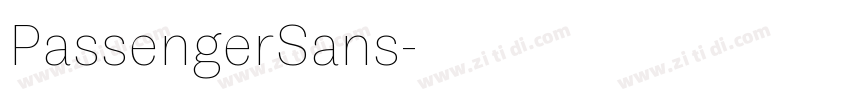 PassengerSans字体转换