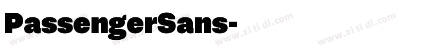 PassengerSans字体转换