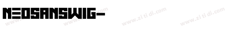 NeoSansW1G字体转换