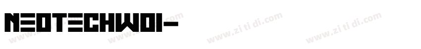 NeoTechW01字体转换