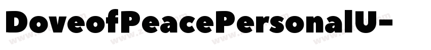 DoveofPeacePersonalU字体转换