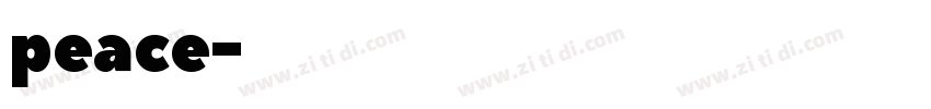 peace字体转换